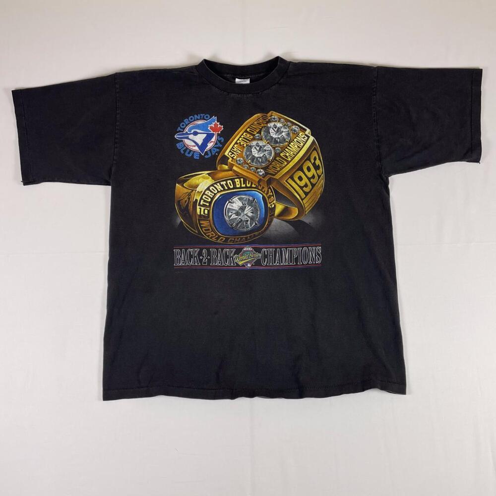 Salem Sportswear Vintage Blue Jays Back 2 Back Champs Single Stitch Tee XL